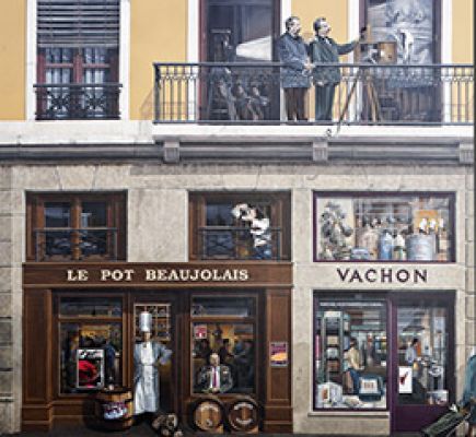 Les pentes de la Croix-Rousse et le mur des Lyonnais célèbres