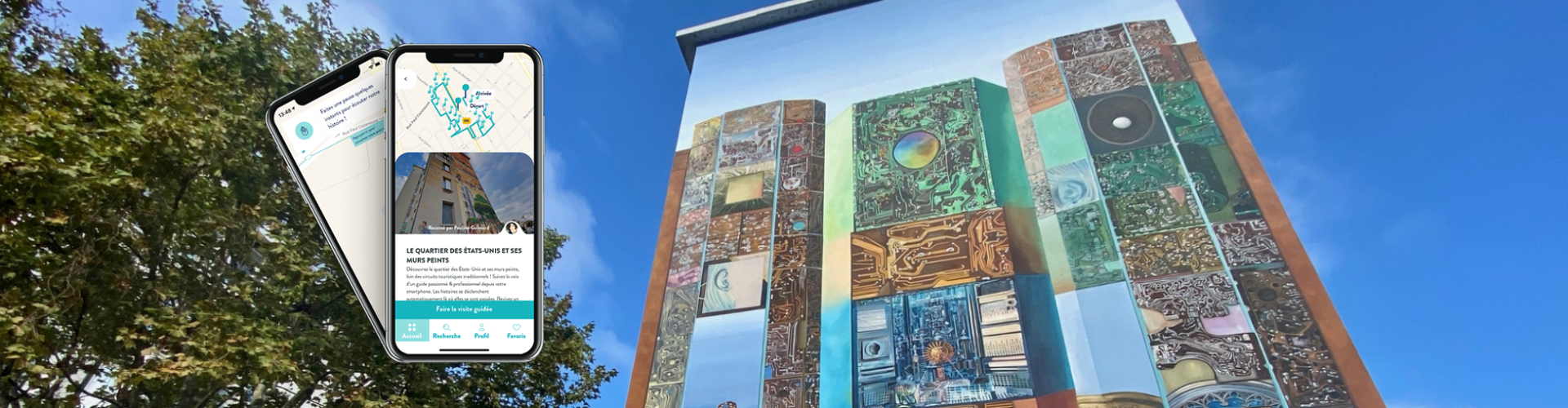 Visite audioguidée : Le Quartier des Etats-Unis et ses murs peints