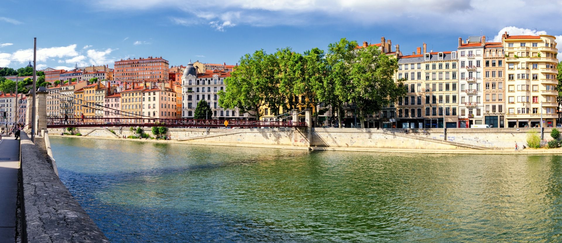 Visite de Lyon, depuis les Quais de Saône